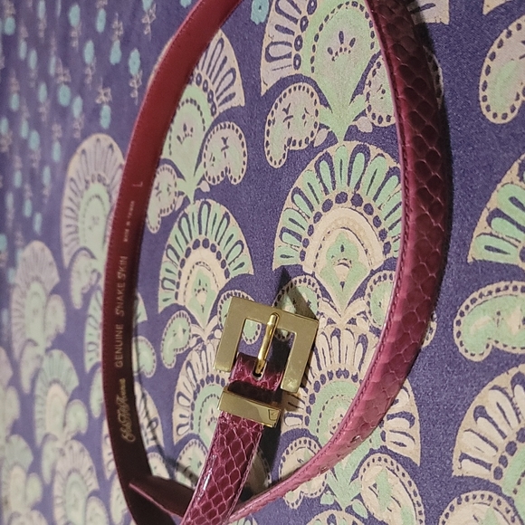 Genuine Snake Skin Belt Saks Fifth Avenue  Gorgeous! - Picture 1 of 5